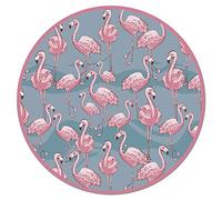 Panorama Tapis Vinyle - Modèle Flamingo Rond 100x100 cm - Différentes Tailles - Deco Maison, Cuisine, Chambre et Exterieur