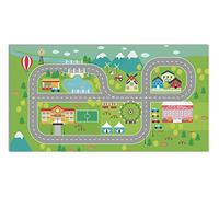 Panorama Tapis Vinyle - Modèle Routes pour Les Enfants 80x150 cm - Différentes Tailles - Deco Maison, Cuisine, Chambre et Exterieur