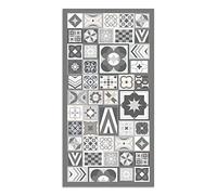 Panorama Tapis Vinyle - Modèle Style Carreaux Ciments Gris 40x80 cm - Différentes Tailles - Deco Maison, Cuisine, Chambre et Exterieur