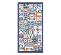Panorama Tapis Vinyle - Modèle Style Carreaux Ciments Multi 120x170 cm - Différentes Tailles - Deco Maison, Cuisine, Chambre et Exterieur