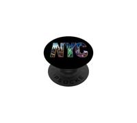 Panorama Urbain de New York, Centre-Ville de Manhattan, New York PopSockets PopGrip Adhésif