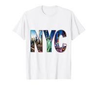 Panorama Urbain de New York, Centre-Ville de Manhattan, New York T-Shirt Graphique avec Valeur