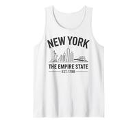 Panorama Urbain de New York, Empire State, Souvenir de New York, Liberté Débardeur