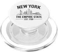 Panorama Urbain de New York, Empire State, Souvenir de New York, Liberté PopSockets PopGrip pour MagSafe