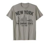 Panorama Urbain de New York, Empire State, Souvenir de New York, Liberté T-Shirt
