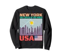 Panorama Urbain de New York, Paysage Urbain de Campagne, Souvenir emblématique Sweatshirt