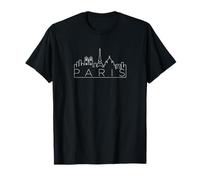 Panorama Urbain de Paris, simplicité, minimalisme, Lignes épurées et subtiles T-Shirt