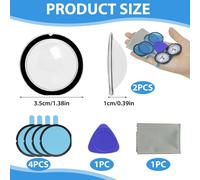 Panoramic Lens Protectors Compatible with Insta360 X3,Panoramic Lens Protector,Anti-Scratch and Dust-Proof,Easy to Install