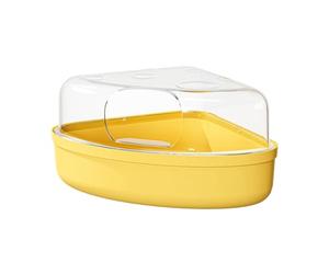 Panoramic View Basin, Leakproof Sand Bath Box, Clear Acrylic Container with Secure Seal, Dust Free Digging Station, High Transparency Enclosure with Easy Access, Bathing Accessory for Mouse and Gerbil