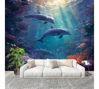 Panoramique 3D Papier Peint Magnifique Monde Sous Marin 400x280 cm Mural Poster Salon Chambre à Coucher Maison Décoration Intérieure Coloré Papier Peint Intissé Papier Peint Photo