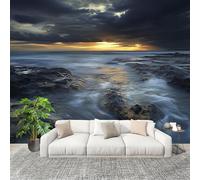 Panoramique 3D Papier Peint Paysage de RéCifs CôTiers 200x140 cm Mural Poster Salon Chambre à Coucher Maison Décoration Intérieure Paysage Papier Peint Intissé Papier Peint Photo