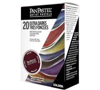 PanPastel Pastels pour artistes - Set de 20 couleurs - Teintes sombres