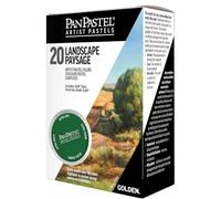 PANPASTEL Set de 20 couleurs de pastel sec, 9ml chacune, utilisable avec fuseau, crayon, marqueur, peinture + assortiment d’outils Sofft - Set Paysage