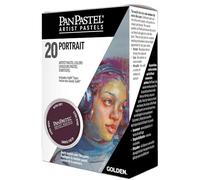 PANPASTEL Set de 20 couleurs de pastel sec, 9ml chacune, utilisable avec fuseau, crayon, marqueur, peinture + assortiment d’outils Sofft - Set Portrait