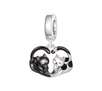 PANPOKI Breloque panda mignon en argent sterling 925 pour bracelets et colliers, pendentifs, papillon, éléphant, chien, bijou cadeau pour femme, famille, amis