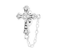 PANPOKI Charms Religieux Argent 925 - Croix, Bible, Mains en Prière, Vierge Marie, Jésus, Église | Perles Compatibles pour Bracelets et Colliers | Pochette Velours + Chiffon
