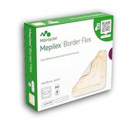 Pansement adhésif en mousse de silicone souple Mepilex Border Flex - 7,5 x 7,5 cm - Pansement stérile