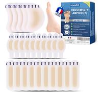 Pansement Ampoule - Soin Medical - Pansements Gel Hydrocolloïdes - Protection Frottement Pied/Talon/Orteils/Doigts - Gel Silicone Invisible - Soin Garanti (25 PIÈCES PIED/TALON/ORTEIL/DOIGT)