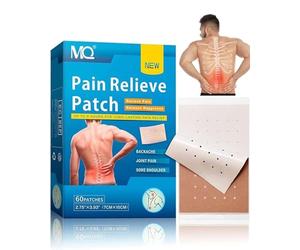 Pansement Anti-douleur, Patchs chauffants 8 Heures Longue Durée Soulager Douleurs de Dos Cou Épaule Jambes Musculaire Lombaire Arthrite Rhumatisme Pansement anti-douleur(60PC)