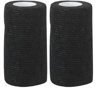 Pansement autocollant EquiLASTIC, noir, 10cm Largeur (Lot de 2)