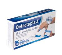 Pansement bleu detectable Detectaplast Premium, pansements resistants à l'eau et aux saletés, safety first pansement cuisine et pansement alimentaire, 120 x 20 mm, 100 pièces
