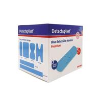 Pansement bleu detectable Detectaplast Premium, pansements resistants à l'eau et aux saletés, safety first pansement cuisine et pansement alimentaire, 25 x 72 mm, 100 pièces