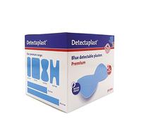 Pansement bleu detectable Detectaplast Premium, pansements resistants à l'eau et aux saletés, safety first pansement cuisine et pansement alimentaire, 68 x 38 mm (papillon), 50 pièces