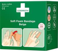 Pansement CEDERROTH "Soft Foam Bandage" 60 mm x 4,5 m beige auto-adhésif