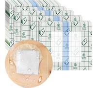 Pansement de douche imperméable avec coussinet non adhésif - Pansement transparent de cicatrisation imperméable pour tatouage - Pour le sport, la douche - 10 x 12 cm