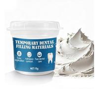 Pansement Dentaire, Ciment Dentaire Provisoire, Colle Dentaire, Pansement Dentaire Trou pour Carie, Plombage, Prêt À L’Emploi, Outils de Réparation Dentaire D'urgence Domestique-15g