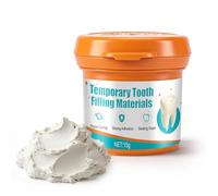 Pansement Dentaire Provisoire, Temporaire Ciment Dentaire, Formule Douce, Idéal pour les Réparations D'urgence, Assure une Forte Adhérence, 15g