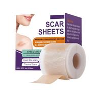 Pansement en silicone pour cicatrices, réutilisable, en silicone, convient pour les cicatrices après une opération, brûlures (1)