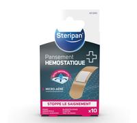 Pansement Hémostatique - Steripan - Stoppe Le Saignement - Micro-Aéré - Ultra-Absorbante - X10