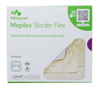 Pansement hydrocellulaire Mepilex Border Flex Carré - 10 x 10 cm