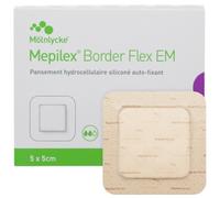 Pansement hydrocellulaire Mepilex Border Flex EM Molnlycke - 10 x 20 cm