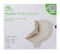 Pansement hydrocellulaire Mepilex Border Sacrum - 22 x 25 cm