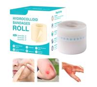 Pansement Hydrocolloïde,Largeur 5cm Bandage Hydrocolloïde - Pansements Découpables Souples pour Plaies Orteils Talon Sportifs Hommes Peau Sensible Personnes Âgées Boutons Coupures Pieds