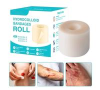 Pansement Hydrocolloïde | Largeur 5cm Rouleau pour Cicatrices | Patch Cicatrisant Flexible et Coupable pour Peau Sensible Visage Pieds Cors Ampoules Boutons Plaies