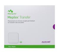 Pansement hydromousse non-adhésif Mepilex Transfer - 14 x 15 cm