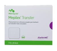 Pansement hydromousse non-adhésif Mepilex Transfer - 7.5 x 8.5 cm