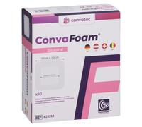 Pansement imperméable et stérile ConvaFoam Silicone - 10 x 10 cm