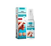 Pansement liquide en spray pour soulager les coupures - 30 ml - Bleu clair - 10,7 x 2,8 cm