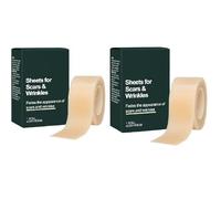 Pansement Silicone Cicatrice, 2 Pièces Silicone Scar Sheets pour Visage Rides, Pansements Hydrocolloïdes Silicones Cicatrices, Pansements Cicatrisant Silicones Hydrocolloïdes Ultra Fins