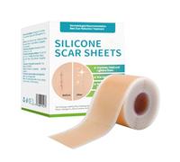 Pansement Silicone Cicatrice, Silicone Scar Sheets, Silicone Scar Tape, Bande Silicone Cicatrice Pour Césarienne, Chéloïdes Et Brûlures 4 × 300 Cm