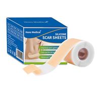 Pansement Silicone Cicatrice, Silicone Scar Tape, Silicone scar Sheets, Pour Chirurgie, Césarienne, Abdominoplastie, Cicatrices Chéloïdes, Brûlures, Réutilisable, 1.6" x 118"/4 x 300cm