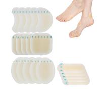 Pansements Ampoules,20 Pièces Compeed Ampoule Pied,Pansements Ampoules Talon,Coussinets Hydrocolloïdes,Anti Ampoule Pied pour Prévention et Soin des Au Pied,Orteil et Talon(4 Tailles)