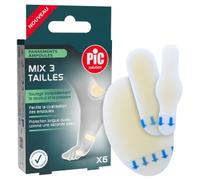 Pansements ampoules hydrocolloïdes Pic - Assortiment 3 tailles (boite de 6)