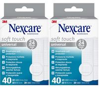 Pansements doux universels Nexcare, Assortiment, 40/Boîte (Lot de 2)