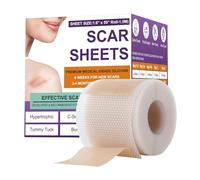 Pansements en silicone pour le visage, pansements en silicone pour cicatrices, bande en silicone réutilisable, 150 cm, kit de pansements d'élimination des cicatrices en silicone pour cicatrices
