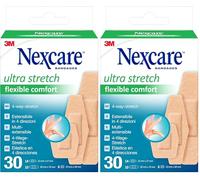 Pansements extensibles Nexcare Flexible Comfort Ultra, Assortiment, 30/Boîte (Lot de 2)